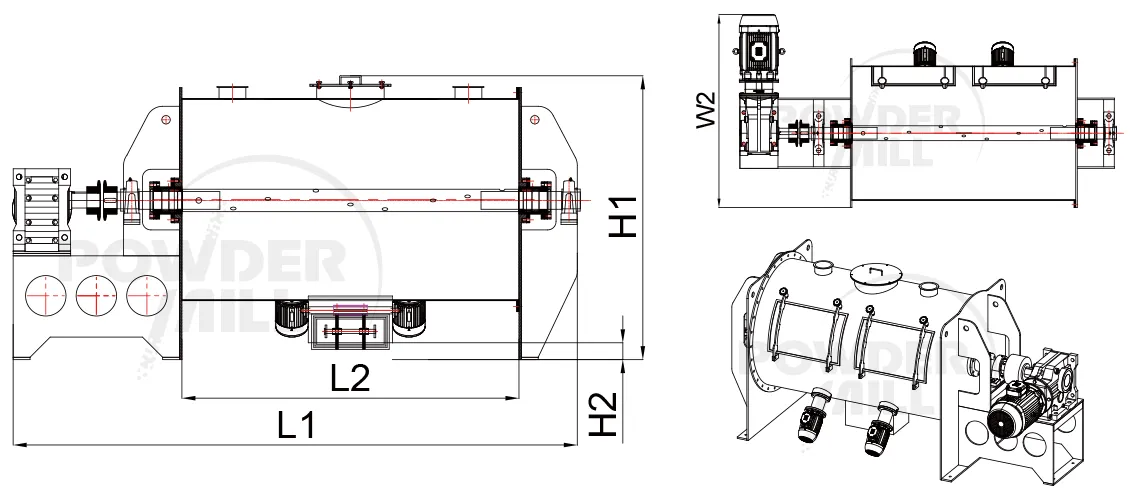 Horizontal Plough Mixer