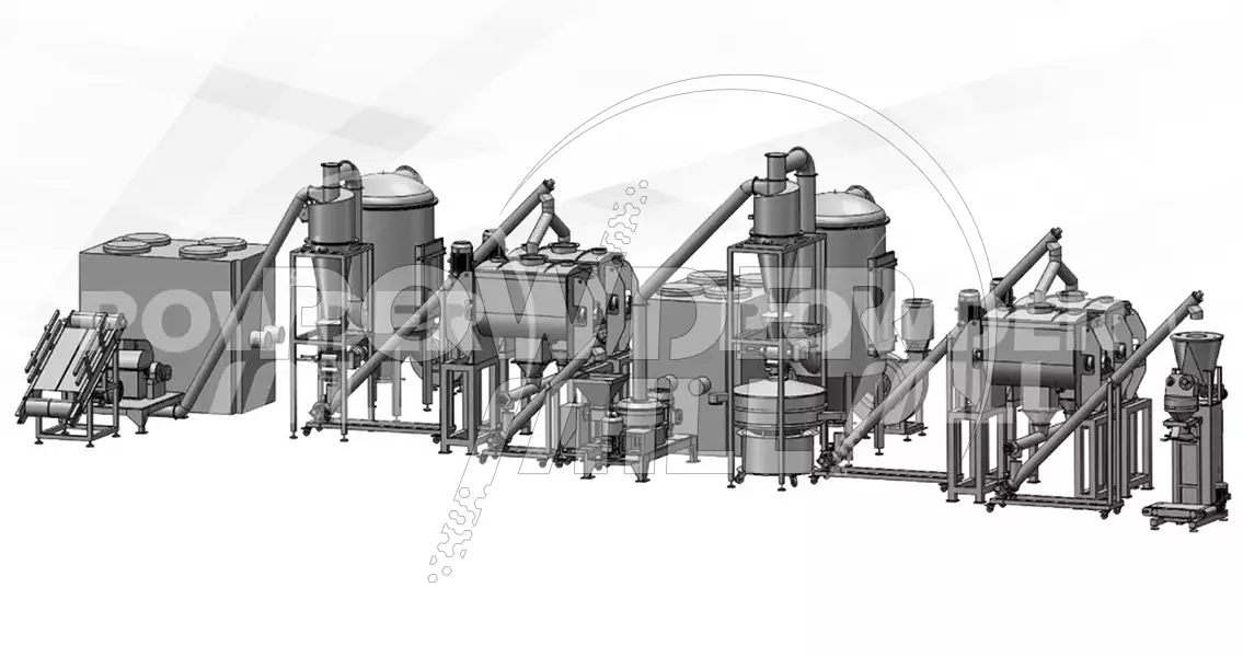 Turmeric Powder Processing Making Machine